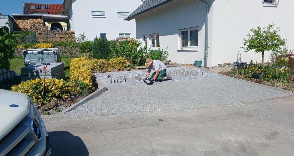 Pflasterarbeiten Einfahrt im Zabergäu – Molle GalaBau