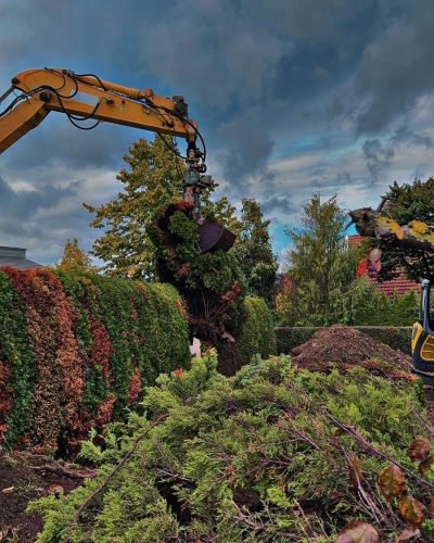 Baggerarbeiten für Gartengestaltung im Raum Heilbronn