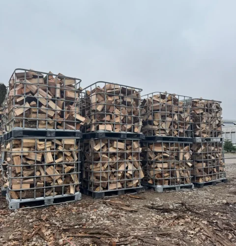 Brennholz Brackenheim in Gitterboxen